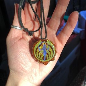 Bassnectar pinecone necklace